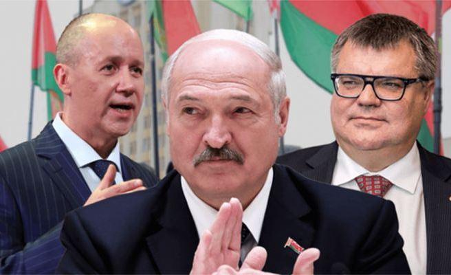 Валерий Цепкало, Александр Лукашенко и Виктор Бабарико.