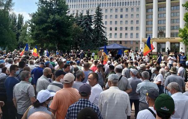 Митинг ветеранов Приднестровской войны, Кишинёв, 19 июля 2020 года