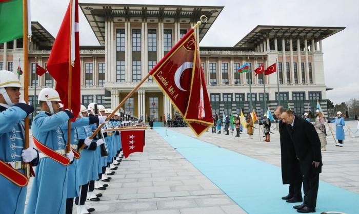 Президенты Азербайджана Ильхам Алиев и Турции Реджеп Тайип Эрдоган в Анкаре