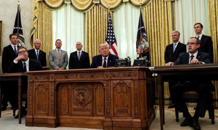 Подписание соглашения между Сербией и Косово в американском Белом доме