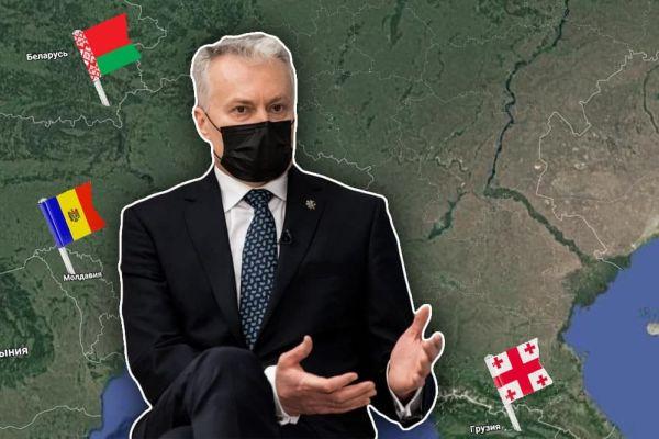 Президент Литвы обеспокоен судьбами Беларуси, Молдовы и Грузии