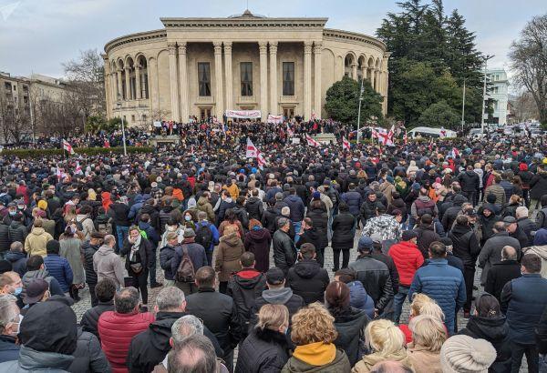 В Кутаиси протестовали против строительства ГЭС