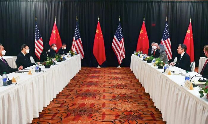 Встреча американской и китайской делегаций в Анкоридже