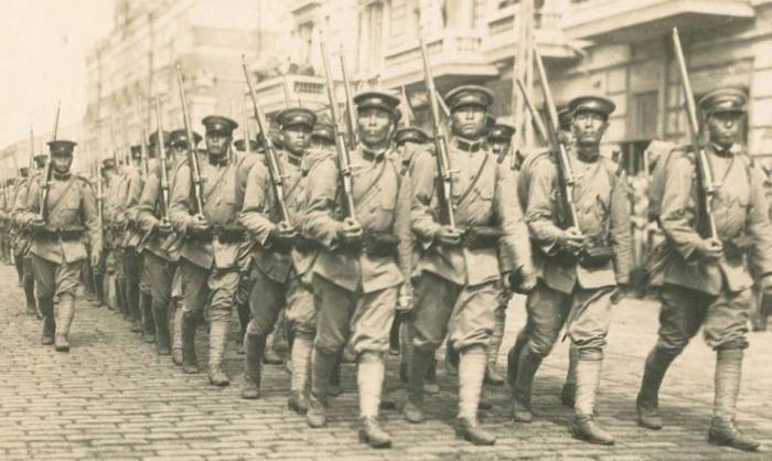 Японские оккупанты во Владивостоке