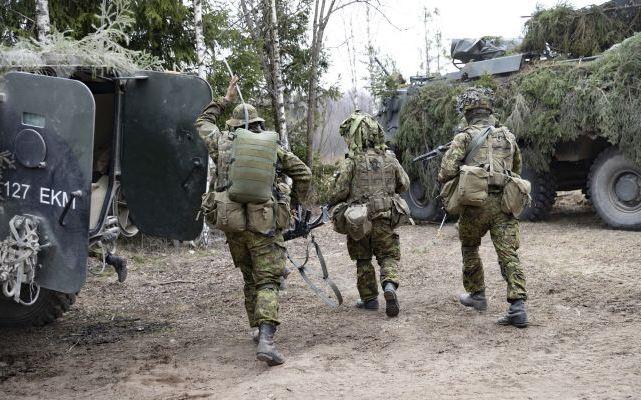 Военные НАТО в Эстонии учатся передвигаться по лесам