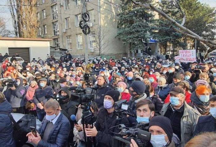 Митинг протеста в Бельцах