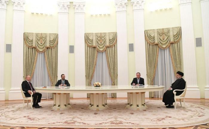 Переговоры Владимира Путина и Эбрахима Реиси в Москве