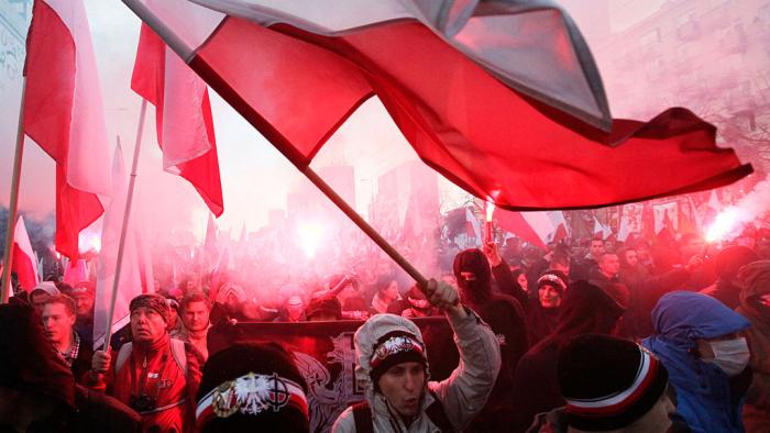 Польские националисты на марше