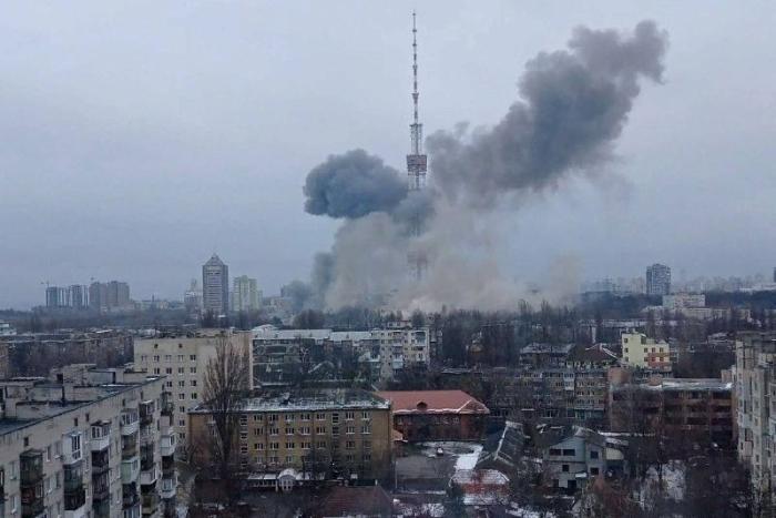 Взрыв окото телецентра в Киеве