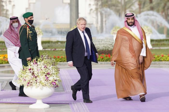 Борис Джонсон в Саудовской Аравии