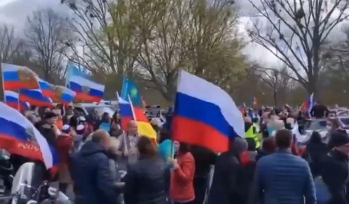 По Германии прокатилась волна демонстраций в поддержку России