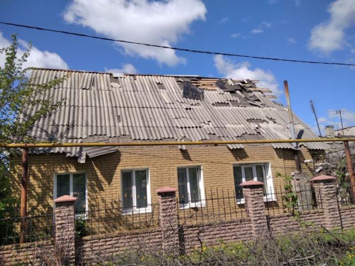 Последствия обстрелов ВСУ г.Ясиноватая от Телеграм-канала ЧП Донецк Z