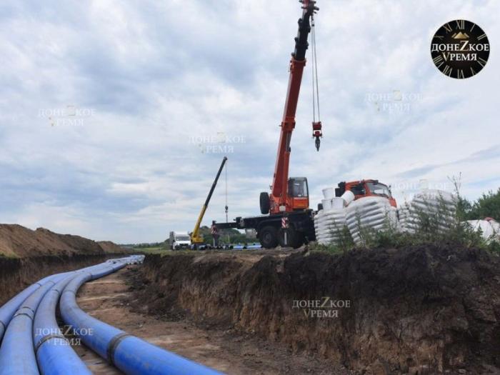 Строительство нового водовода к каналу Северский Донец–Донбасс подходит к завершению, канал должен запуститься в работу с 15 июля