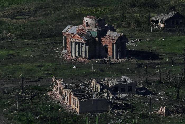 Останки посёлка Клещеевка, за который бои продолжаются уже несколько месяцев