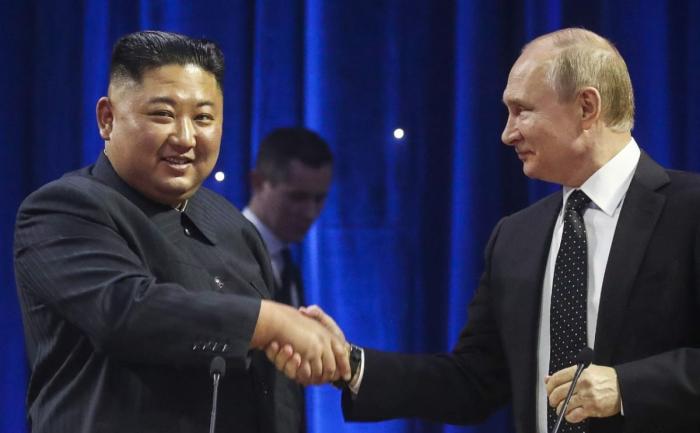 Владимир Путин и Ким Чен Ын