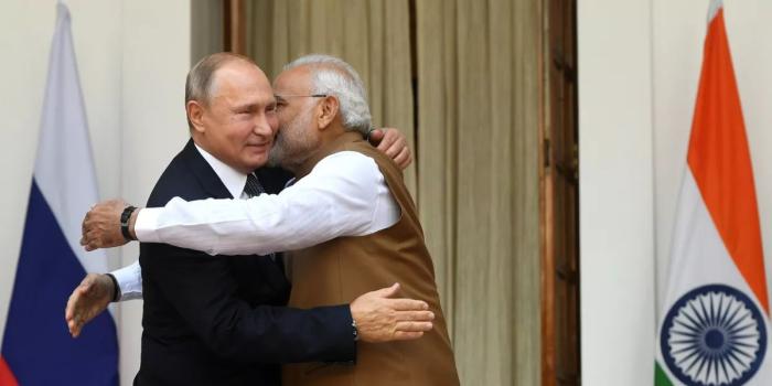 Владимир Путин и Нарендра Моди