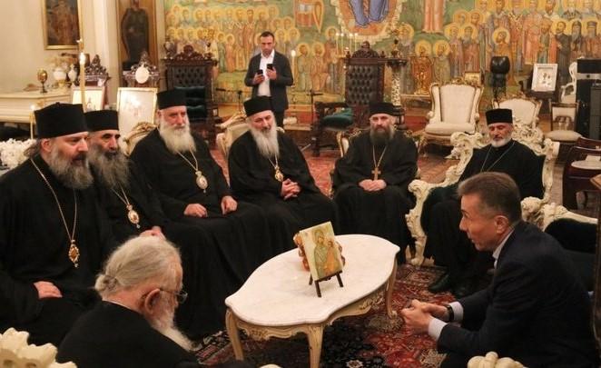 Бидзина Иванишвили с иерархами Грузинской православной церкви
