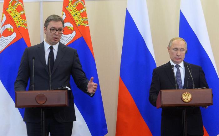 Александар Вучич и Владимир Путин