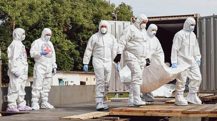 «Эксгумация и расчленёнка», или Как киевский режим объясняет тысячи мешков с замороженными трупами