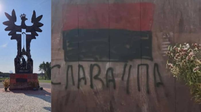 В Польше осквернён памятник жертвам украинских националистов