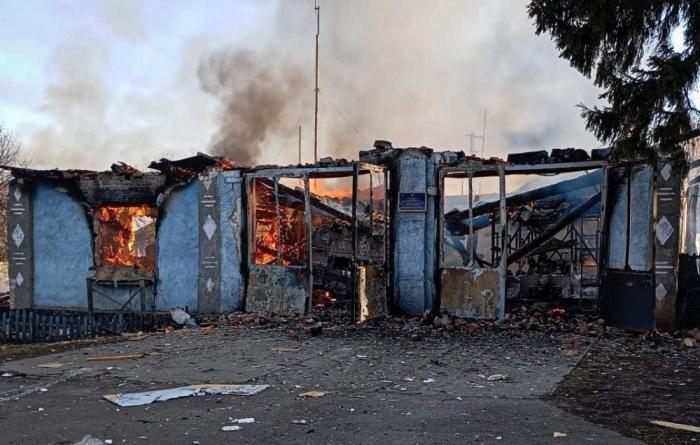 в Шосткинском районе Сумской области была атакована пожарная часть, источник Телеграм-канал Хроники Гераней