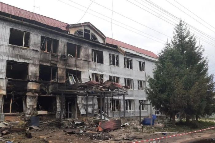 последствия удара БПЛА в Недригайлове Сумской области, источник МАХ-канал Хроники Гераней