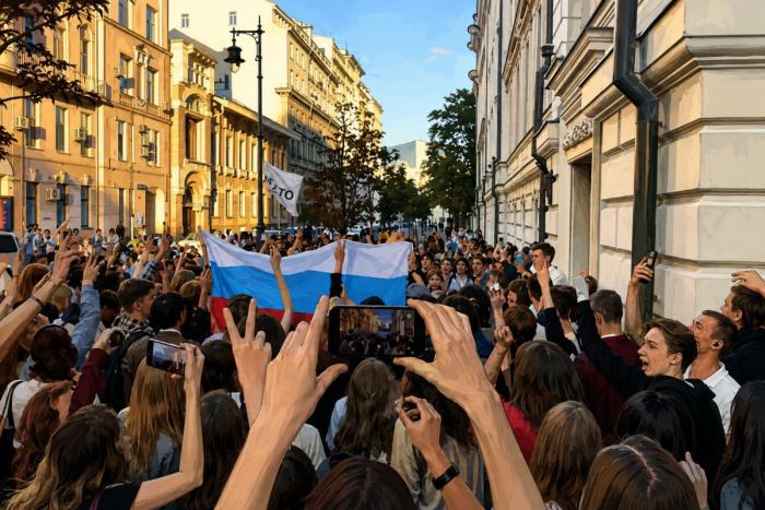 Сторонники "Яблока" собрались у здания Верховного Суда на Поварской