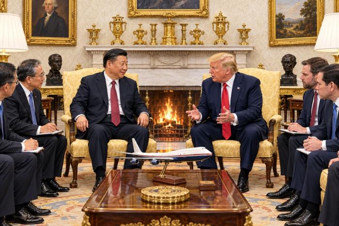 Председатель КНР Си Цзиньпин и президент США Трамп достигли согласия по восьми пунктам.