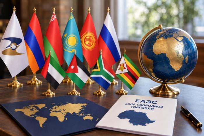 С 6 октября 2026 года вступает в силу соглашение о зоне свободной торговли между (ЗСТ) ЕАЭС и ОАЭ, подписанное в Минске 27 июня 2025 года. Изучаются вопросы заключения соглашений о свободной торговле с Иорданией, ЮАР и Зимбабве.