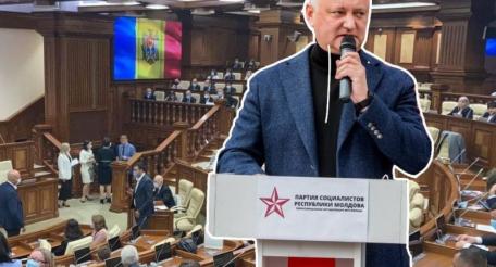 Экс-президент Молдавии Додон покидает парламент