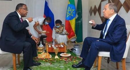 Кофейная церемония в Эфиопии. Министры иностранных дел России и Эфиопии