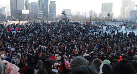 Монголия в объятиях массовых протестов