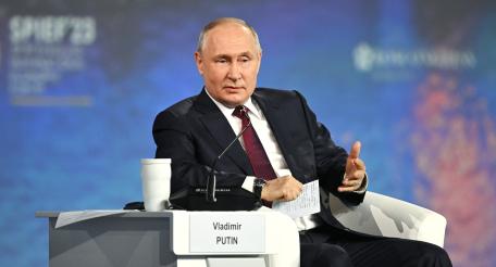 Выступление Владимира Путина на ПМЭФ - 2023