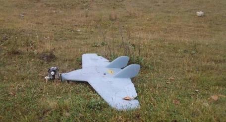 Украинский дрон-камикадзе, посаженный на днях ВС РФ в Воронежской области