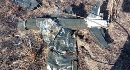 Сбитый украинский БПЛА Лелека-100 в Херсонской области