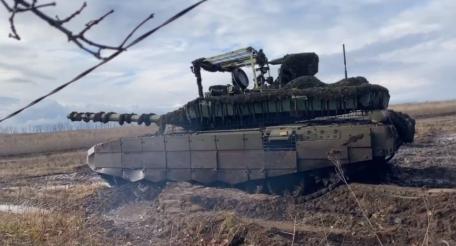 Т-90М «Прорыв» группировки «О» на линии фронта
