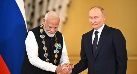 Владимир Путин и Нарендра Моди
