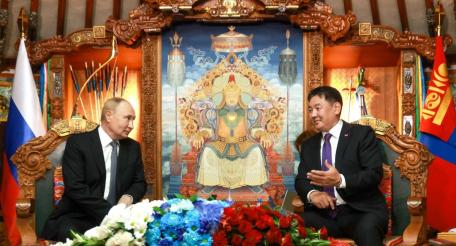 Переговоры Президентов России и Монголии в Улан-Баторе