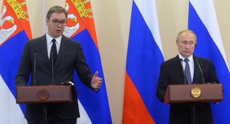 Александар Вучич и Владимир Путин