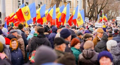В Молдавии проходят акции против референдума о вступлении в ЕС