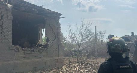 поражённый УМПК ПВД ВСУ в Константиновке на Донбассе