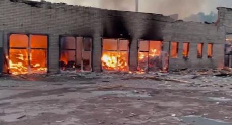 последствие удара Гераней по целям в н.п. Кролевец Сумской области, источник Телеграм-канал Хроники Гераней