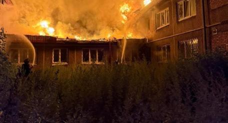 последствия удара БПЛА в Константиновке по ПВД ВСУ на Донбассе, источник Телеграм-канал Хроники Гераней