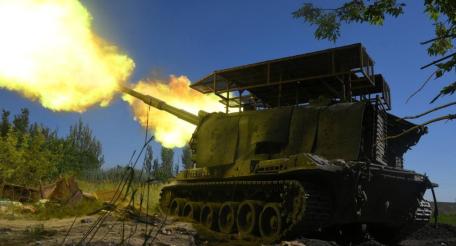 боевая работа расчёта 152-мм самоходной гаубицы 2С19 «Мста-С» группировки войск «Центр» на Покровском (Красноармейском) направлении, источник Военный Осведомитель