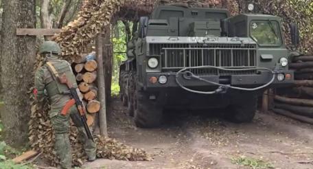боевая работа расчёта РСЗО 9К515 «Торнадо-С» из состава группировки войск «Север» по позициям ВСУ в Харьковской области, источник Телеграм-канал Военный Осведомитель