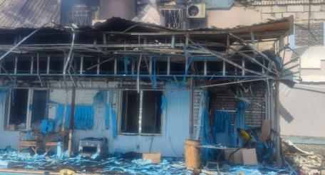 Последствия удара РСЗО по цели в районе н.п. Пидлиман Харьковской области, источник Телеграм-канал Хроники Гераней