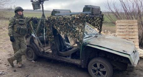 фронтовой ВАЗ-21099, источник Телеграм-канал Военный Осведомитель