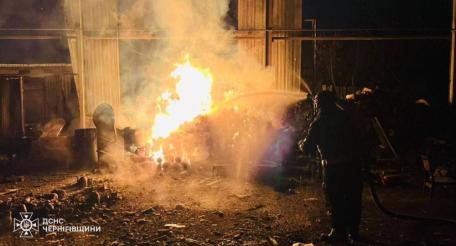 последствия ночных ударов в Черниговской области, источник Телеграм-канал Хроники Гераней