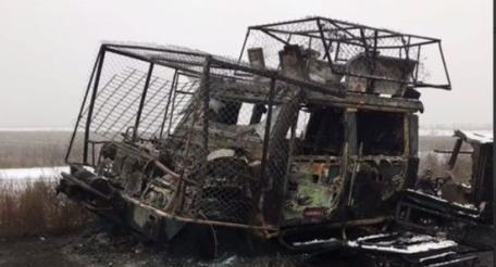 уничтоженный на Южно-Днепропетровском направлении украинский бронеавтомобиль Iveco LMV итальянского производства, источник Телеграм-канал Dambiev