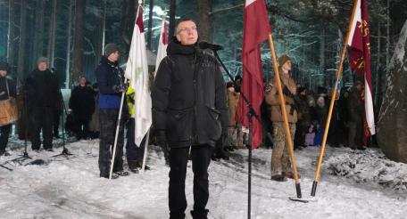 Президент Латвии Эдгарс Ринкевич в годовщину Рождественских боев, а именно Митавской наступательной операции Русской императорской армии декабря 1916 года по старому стилю (января 1917 года по новому стилю), посетил находящийся в районе пулемётной горки и Терельских болот под Елгавой мемориал в память латышских стрелков, павших в боях с немцами.